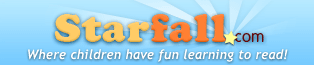 Starfall.com site banner
